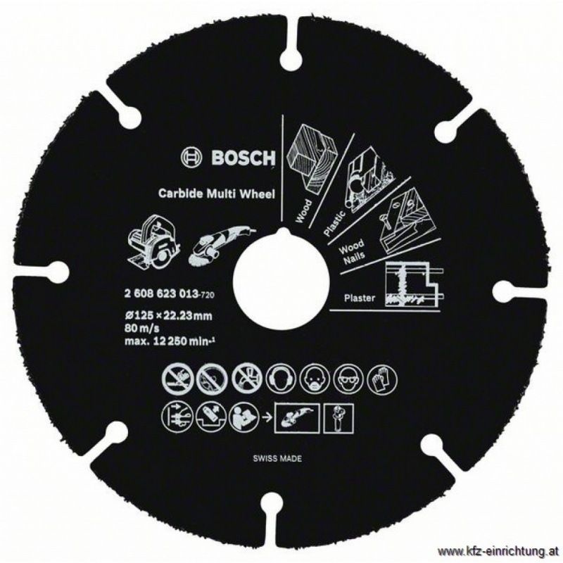 Víceúčelový kotouč Bosch Carbide Multi Wheel, pr. 76 mm