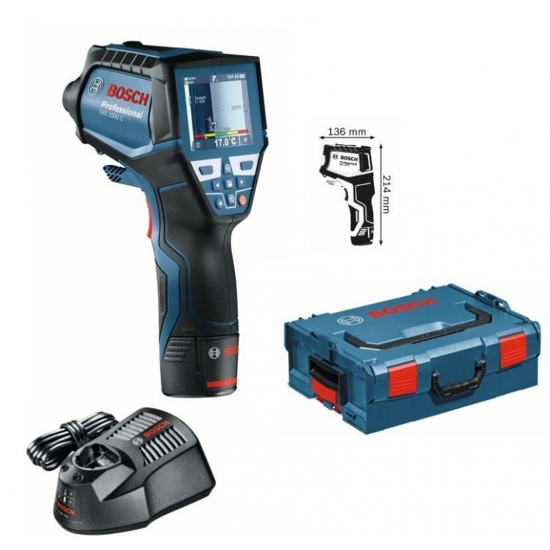 Bosch GIS 1000 C Professional (1x Aku 1,5Ah, L - Boxx) Aku termodetektor 0601083301
