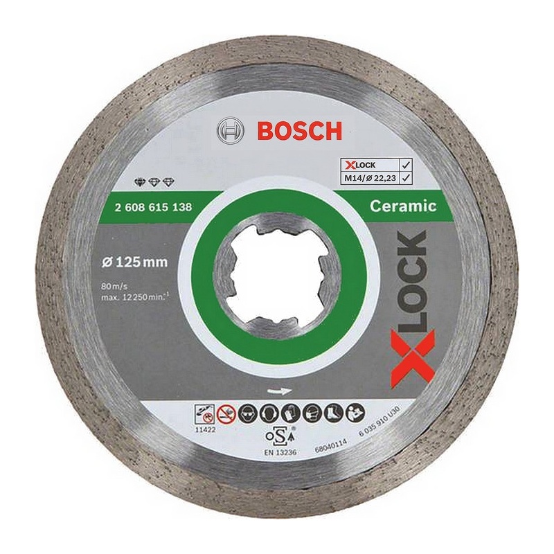 Bosch Diamantový korouč Standart for Ceramic X-LOCK 125x22,23x1,6x7 - 2608615138