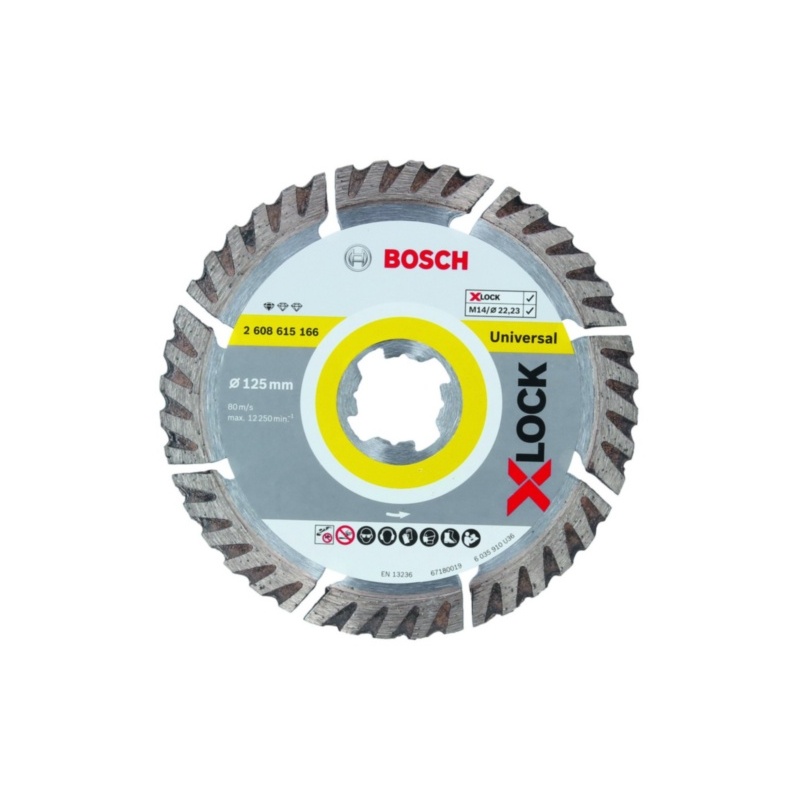 Bosch diamantový kotouč Bosch X-LOCK Standard for Universal 125x22,23x2x10 - 2608615166