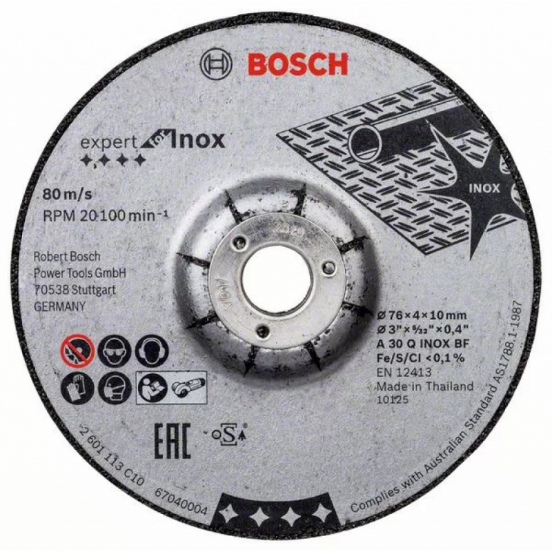 Brusný kotouč Bosch Expert for Inox  pr. 76 mm 2 ks
