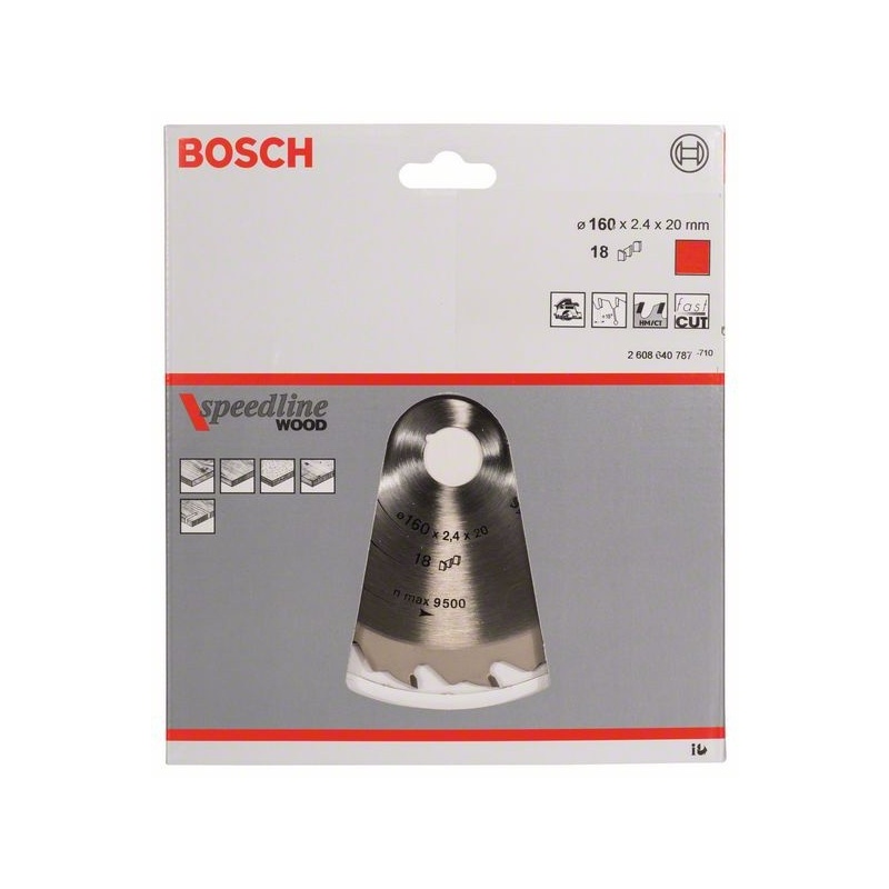Bosch Pilový kotouč Speedline Wood 160 x 20 x 2,2 mm, 18