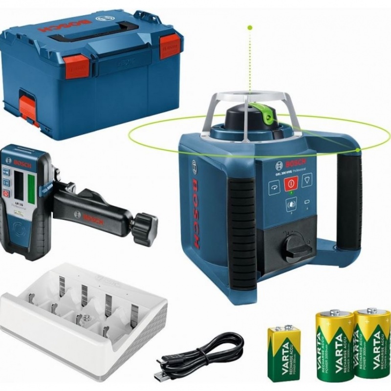 Bosch GRL 300 HVG Professional (+L-Boxx + LR1G) Laser rotační - 0601061704