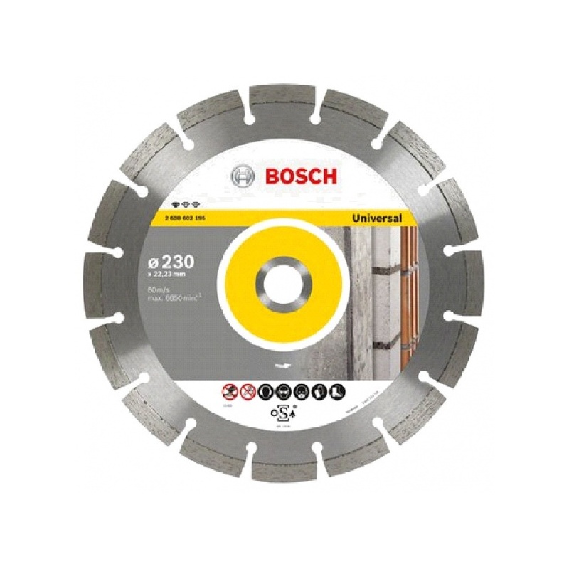 Diamantový kotouč Bosch Standard for Universal 230 - 22,23 (GWS 22 - 230, GWS 26 - 230, PWS 1900, PWS 20 - 230J)