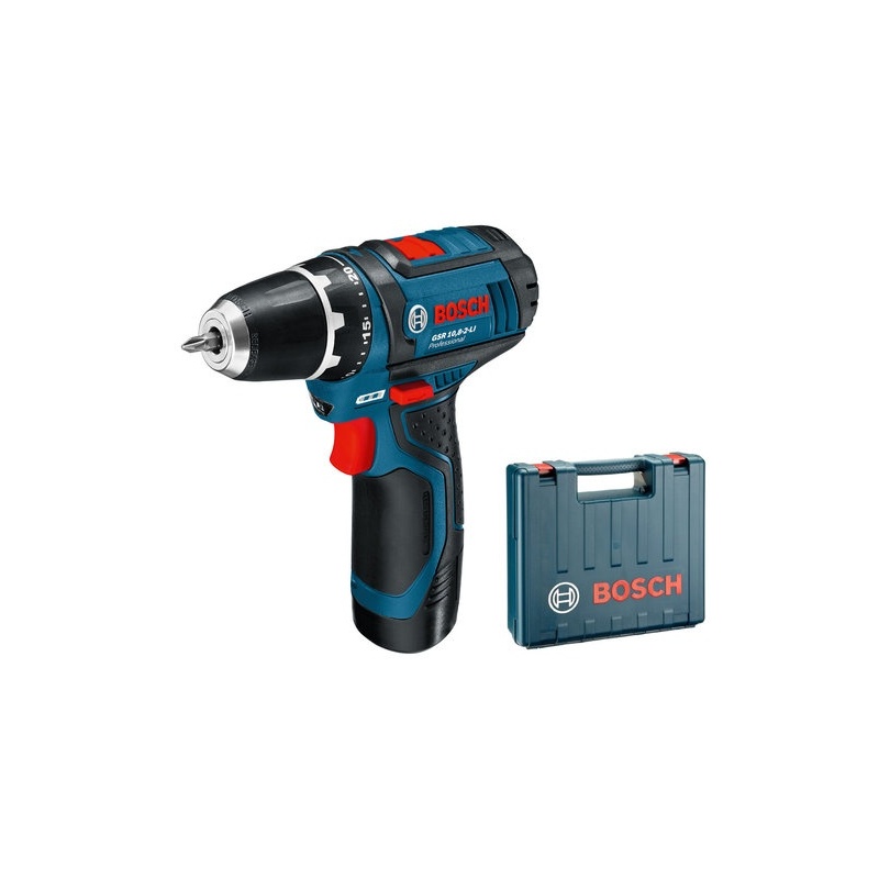 Bosch GSR 12V-15 Professional (2xAku 2,0Ah Kufr) Aku šroubovák 0601868122